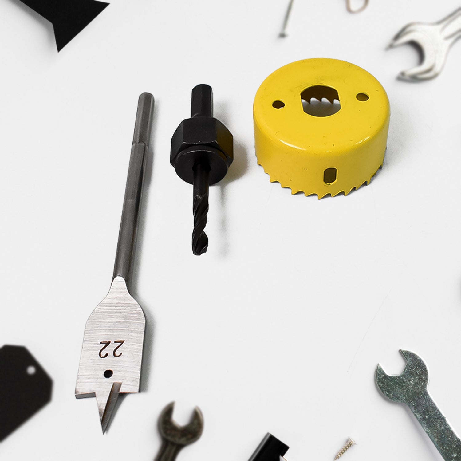 Door Lock Installation (22mmx150mm) Hole Saw Kit (1 Set) Door Lock Installation (22mmx150mm) Hole Saw Kit (1 Set)